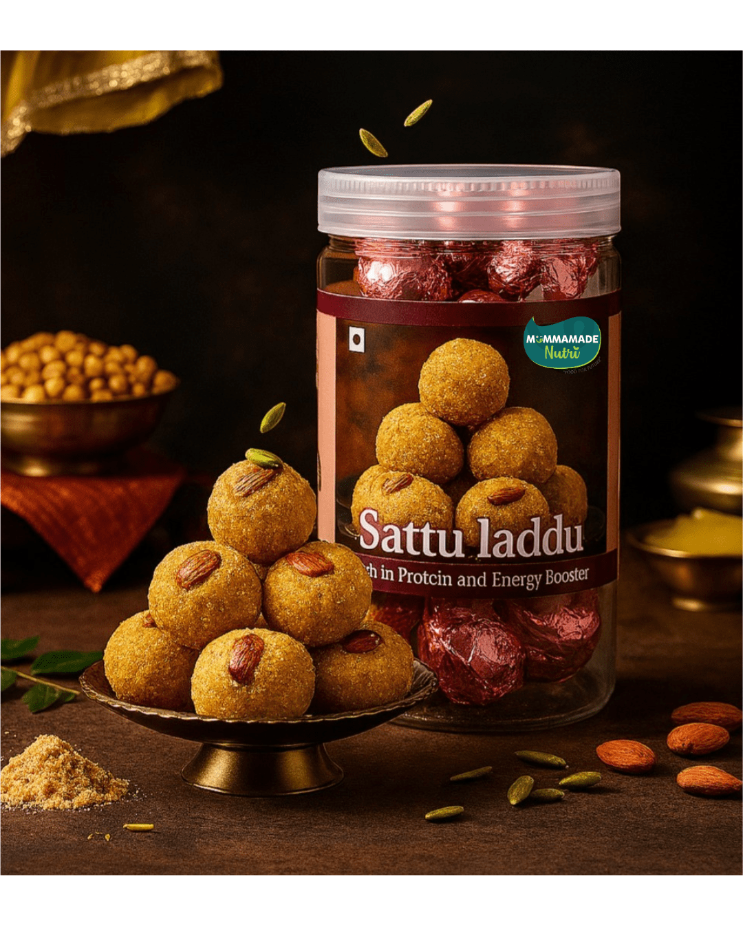 Traditional Sattu Laddu – High Protein & Energy Booster Snack for Kids & Adults