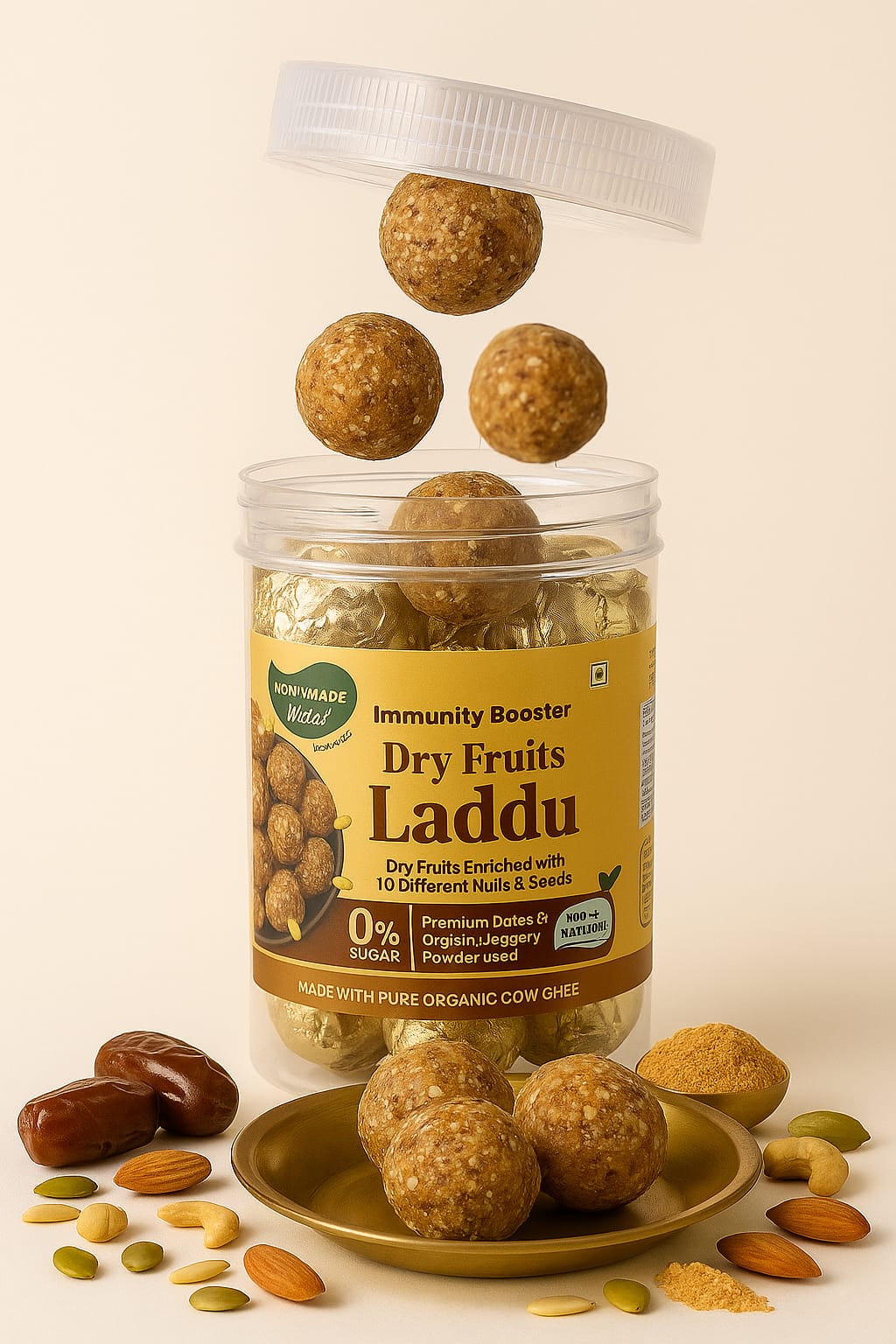 Immunity Booster Dry Fruits Laddu – Power-Packed Snack for Kids & Families